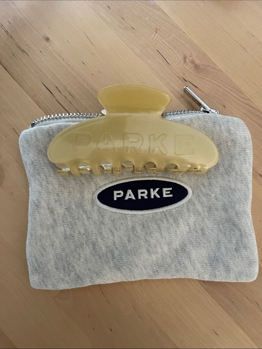 Parke Peel sparkle birthday claw clip